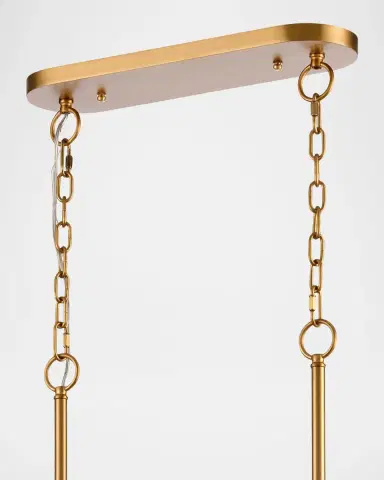 Arabela Lighting Icicles 45" 6-Light Linear Chandelier | Thumbnail 4 Arabela Lighting Icicles 45" 6-Light Linear Chandelier | Thumbnail 4