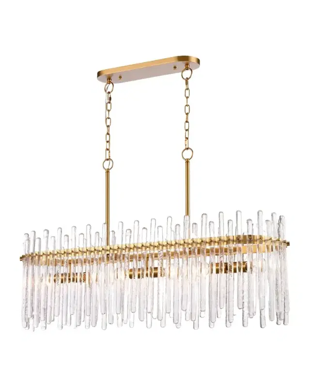 Arabela Lighting Icicles 45" 6-Light Linear Chandelier