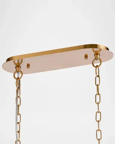 Arabela Lighting Anastasia 47" 8-Light Linear Chandelier | Thumbnail 4 Arabela Lighting Anastasia 47" 8-Light Linear Chandelier | Thumbnail 4