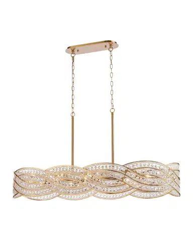 Arabela Lighting Anastasia 47" 8-Light Linear Chandelier | Thumbnail 1 Arabela Lighting Anastasia 47" 8-Light Linear Chandelier | Thumbnail 1