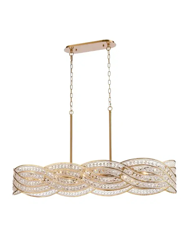 Arabela Lighting Anastasia 47" 8-Light Linear Chandelier