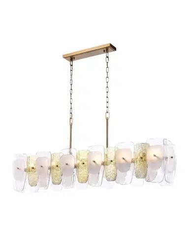 Arabela Lighting Strata 53" 6-Light Linear Chandelier | Thumbnail 1 Arabela Lighting Strata 53" 6-Light Linear Chandelier | Thumbnail 1