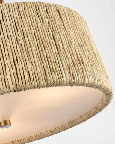 Arabela Lighting Cabana 16" 3-Light Semi-Flush Mount | Thumbnail 4 Arabela Lighting Cabana 16" 3-Light Semi-Flush Mount | Thumbnail 4