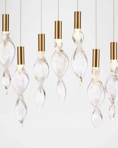 Arabela Lighting Aurora 36" 10-Light LED Linear Chandelier | Thumbnail 3