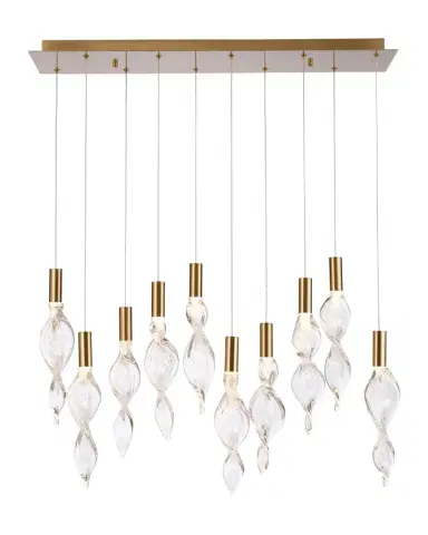 Arabela Lighting Aurora 36" 10-Light LED Linear Chandelier | Thumbnail 1