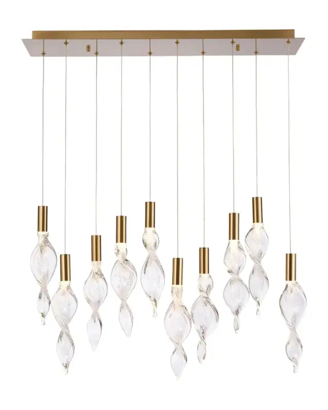 Arabela Lighting Aurora 36" 10-Light LED Linear Chandelier