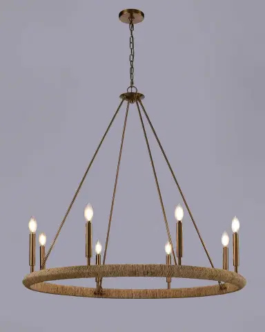 Arabela Lighting Cabana 38" 8-Light Chandelier | Thumbnail 5