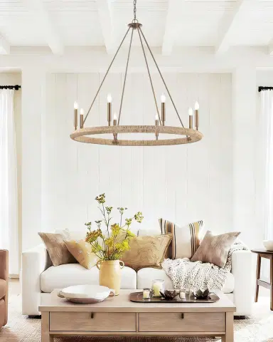 Arabela Lighting Cabana 38" 8-Light Chandelier | Thumbnail 6