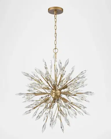 Arabela Lighting Crystal Fusion 30" 8-Light Chandelier | Thumbnail 2 Arabela Lighting Crystal Fusion 30" 8-Light Chandelier | Thumbnail 2