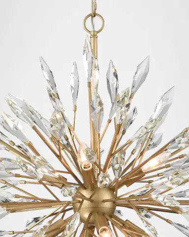 Arabela Lighting Crystal Fusion 30" 8-Light Chandelier | Thumbnail 3 Arabela Lighting Crystal Fusion 30" 8-Light Chandelier | Thumbnail 3