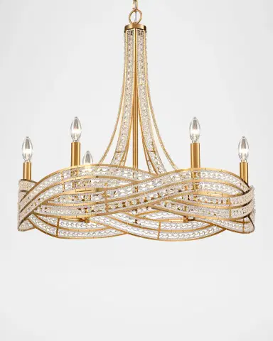 Arabela Lighting Anastasia 25" 6-Light Chandelier | Thumbnail 5 Arabela Lighting Anastasia 25" 6-Light Chandelier | Thumbnail 5