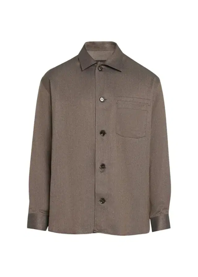 Brioni Men's Mouline Gabardine Overshirt