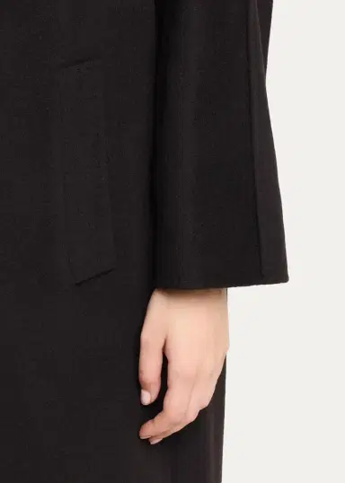 Cinzia Rocca Long Two-Button Notch-Collar Wool Coat | Thumbnail 5