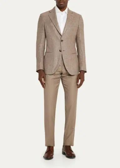 Giorgio Armani Men's George Wool & Silk Blazer | Thumbnail 2 Giorgio Armani Men's George Wool & Silk Blazer | Thumbnail 2