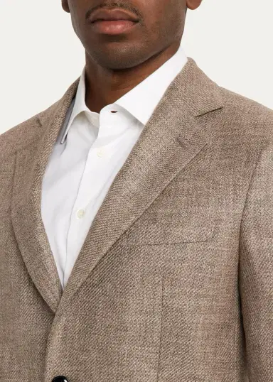 Giorgio Armani Men's George Wool & Silk Blazer | Thumbnail 5 Giorgio Armani Men's George Wool & Silk Blazer | Thumbnail 5
