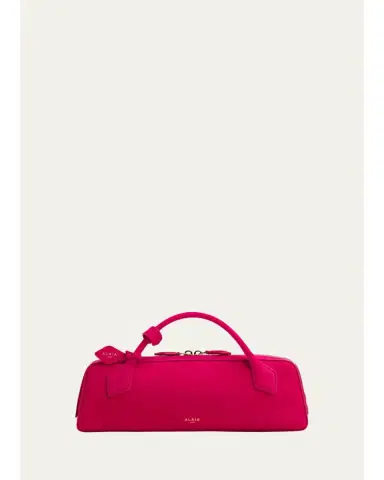 Alaïa Teckel Top-Handle Bag in Suede and Leather | Thumbnail 2 Alaïa Teckel Top-Handle Bag in Suede and Leather | Thumbnail 2