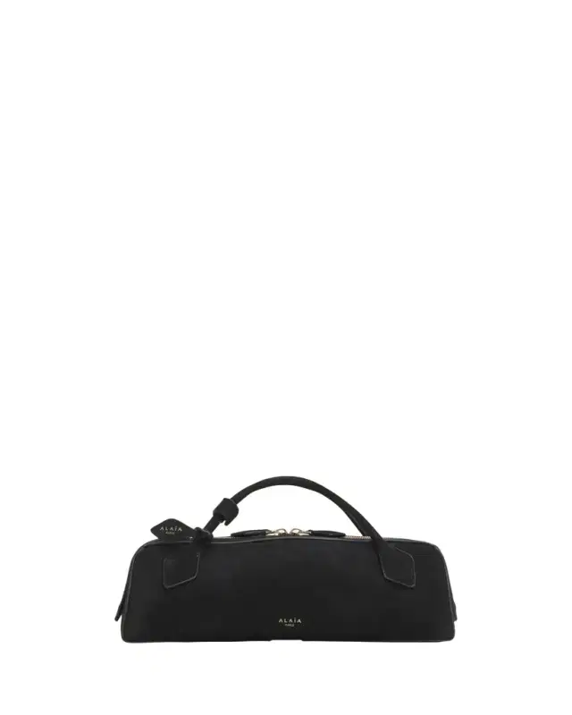 Alaïa Teckel Top-Handle Bag in Suede and Leather