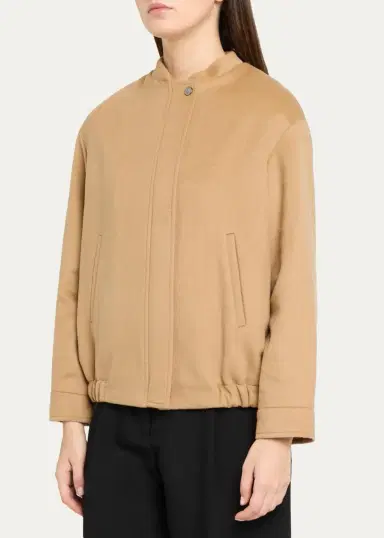 Cinzia Rocca Short Collarless Bomber Jacket | Thumbnail 4