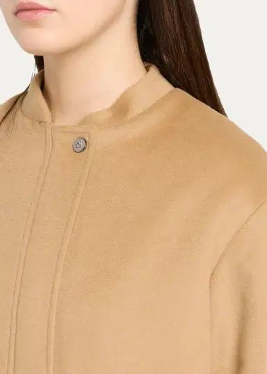 Cinzia Rocca Short Collarless Bomber Jacket | Thumbnail 5