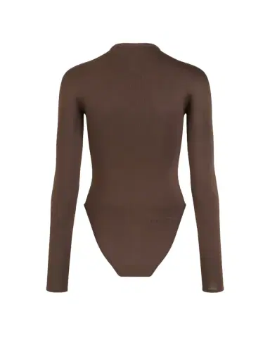 Alaïa Semi-Sheer Mock-Neck Bodysuit | Thumbnail 2