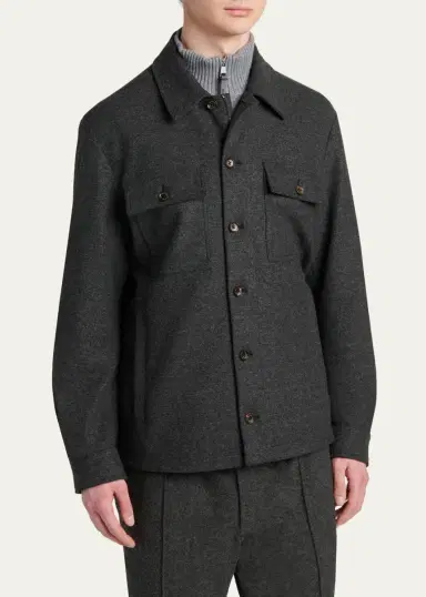 Moncler Grenoble Men's Cotton-Blend Jacket | Thumbnail 4