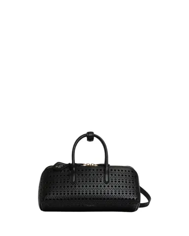 Alaïa Delta Small Perforated Leather Top-Handle Bag | Thumbnail 2