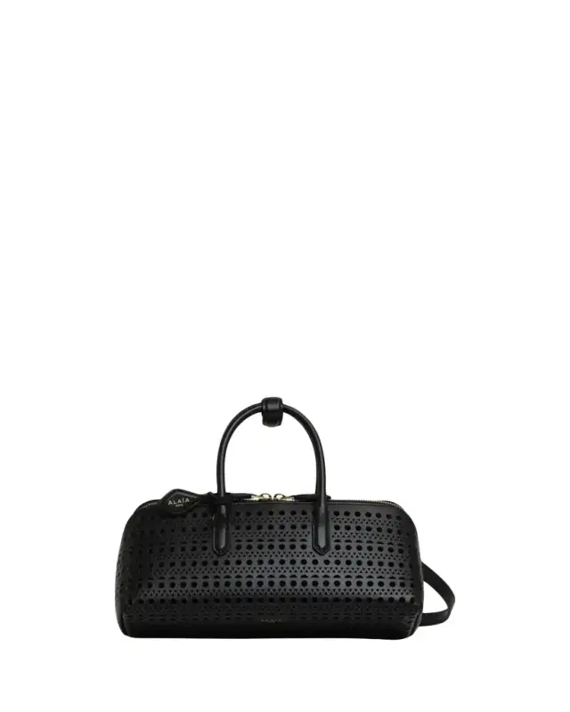 Alaïa Delta Small Perforated Leather Top-Handle Bag