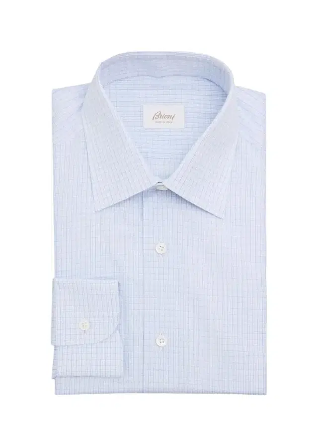 Brioni Men's Check Cotton Dress Shirt