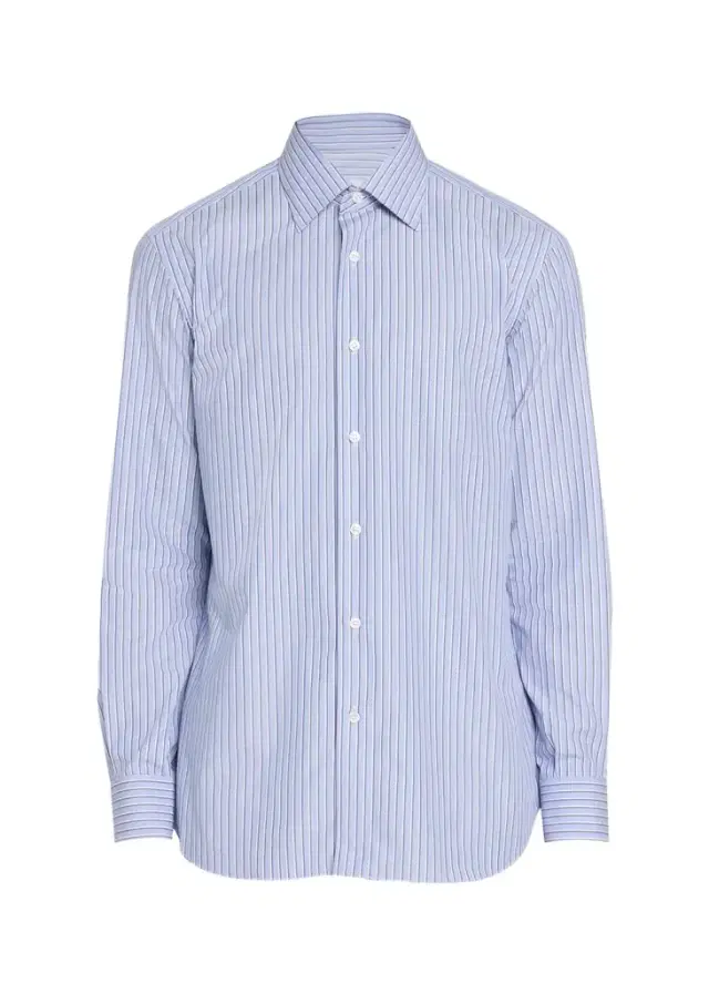 Brioni Men's Cotton Stripe Button-Front Shirt