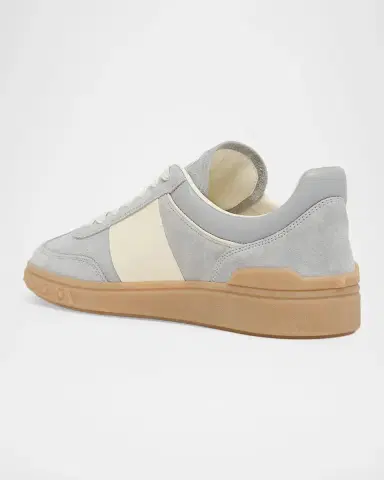 Valentino Garavani Colorblocked Suede Low-Top Sneakers | Thumbnail 4 Valentino Garavani Colorblocked Suede Low-Top Sneakers | Thumbnail 4