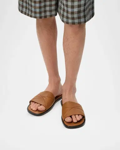 Loewe Men's Leather Slides | Thumbnail 2