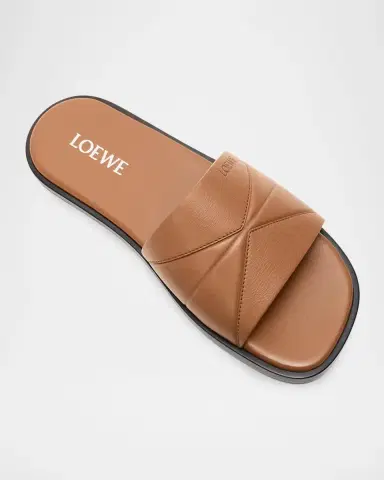 Loewe Men's Leather Slides | Thumbnail 6