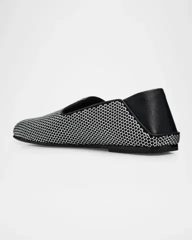 Giuseppe Zanotti Men's Suede Crystal-Embellished Loafers | Thumbnail 2 Giuseppe Zanotti Men's Suede Crystal-Embellished Loafers | Thumbnail 2