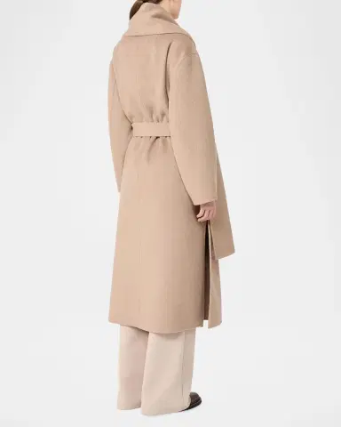 Max Mara Carisma Wool-Cashmere Wrap Coat With Scarf | Thumbnail 3 Max Mara Carisma Wool-Cashmere Wrap Coat With Scarf | Thumbnail 3