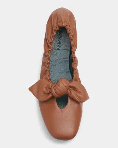 Zimmermann Carousel Leather Bow Ballerina Flats | Thumbnail 6