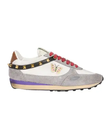 Valentino Garavani Embroidered Rockstud Low-Top Sneakers | Thumbnail 1 Valentino Garavani Embroidered Rockstud Low-Top Sneakers | Thumbnail 1
