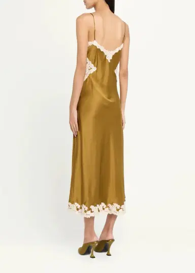 Ronny Kobo Men's Lalita Stretch-Silk A-Line Midi Dress | Thumbnail 3