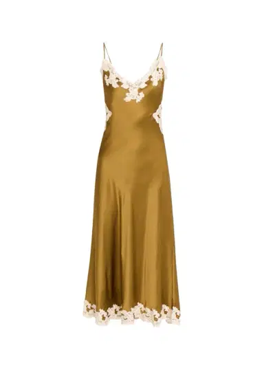 Ronny Kobo Men's Lalita Stretch-Silk A-Line Midi Dress | Thumbnail 1