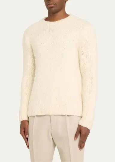 Gabriela Hearst Men's Lawrence Cashmere Sweater | Thumbnail 4 Gabriela Hearst Men's Lawrence Cashmere Sweater | Thumbnail 4