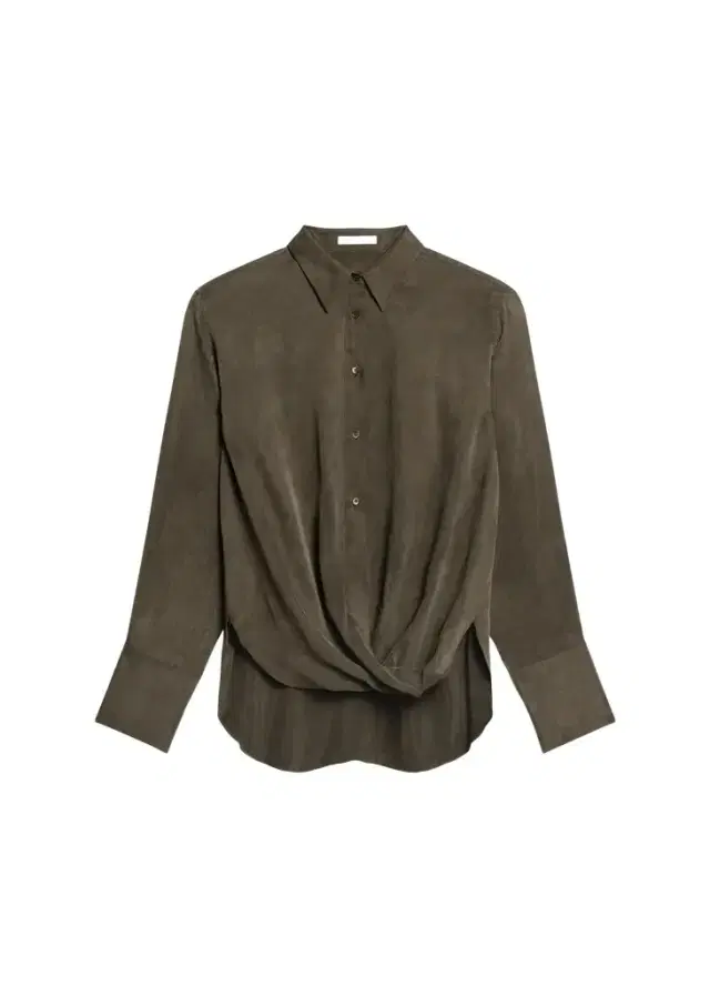 Helmut Lang High-Low Hem Draped Shirt