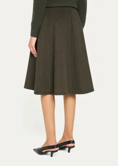 Vince Splittable Wool Knee-Length Skirt | Thumbnail 3