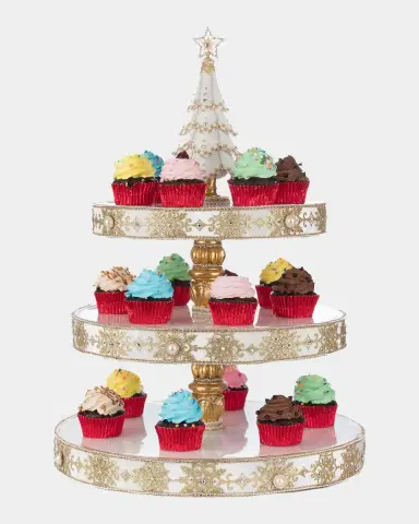 Katherine 's Collection Bells Of Brilliance Tiered Serving Tray | Thumbnail 2