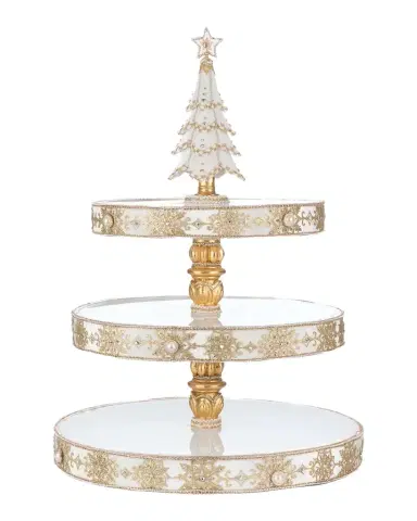 Katherine 's Collection Bells Of Brilliance Tiered Serving Tray | Thumbnail 1
