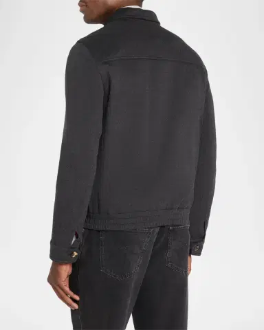 Brunello Cucinelli Men's Stretch-Jersey Jacket | Thumbnail 3 Brunello Cucinelli Men's Stretch-Jersey Jacket | Thumbnail 3