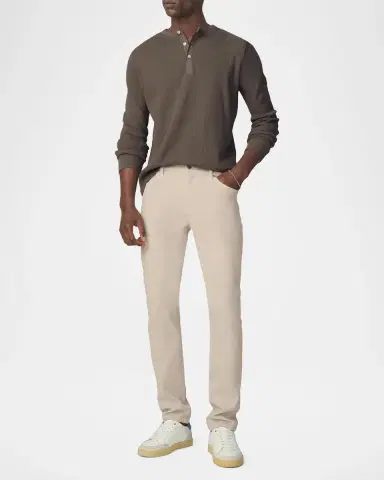 Joe's Jeans Men's Waffle-Knit Cotton Long-Sleeve Henley | Thumbnail 2