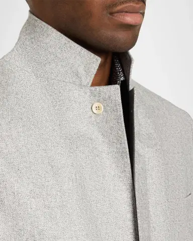 Brunello Cucinelli Overplaid Silk-Cashmere Sport Coat | Thumbnail 7