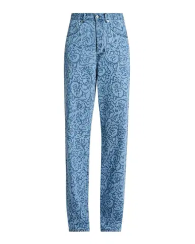 Dries Van Noten Peyton Laser-Print Denim Wide-Leg Jeans | Thumbnail 1