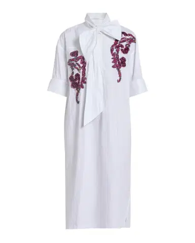 Dries Van Noten Dalma Embellished Cotton Poplin Neck-Bow Dress | Thumbnail 1