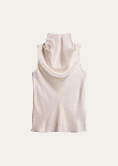 Helmut Lang Draped Sleeveless Silk Top | Thumbnail 1