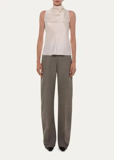 Helmut Lang Draped Sleeveless Silk Top | Thumbnail 2
